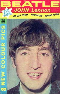 John Lennon on the cover of an early British fan magazine