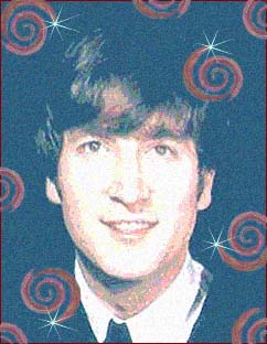 Beatle John Lennon, as he appeared in the early days of Beatlemania