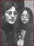 John Lennon and May Pang in the early 1970s