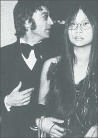 John Lennon with May Pang in the early 1970s
