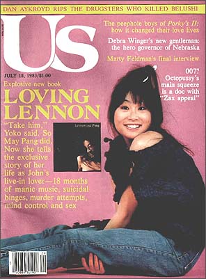 May Pang on the cover of US Magazine