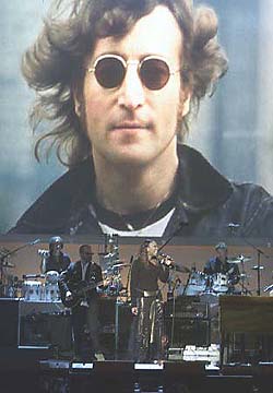 John Lennon backdrop from the Lennon Tribute on TNT
