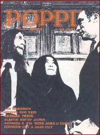 John and Yoko on the cover of Poppin 1971